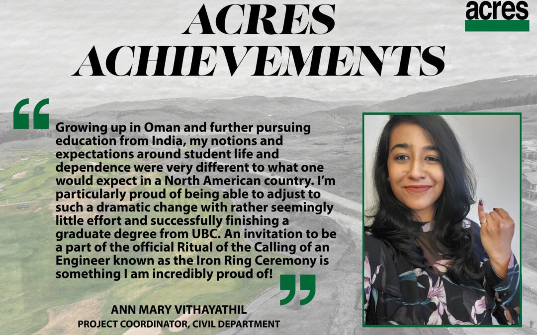 Acres Achievements