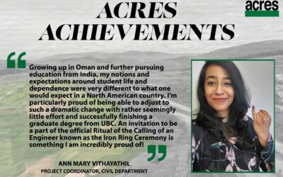 Acres Achievements